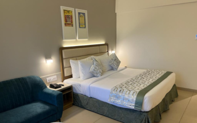 Deluxe-Size-Beds-at-Nandakam Rest-House-Tirumala